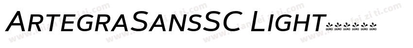 ArtegraSansSC Light字体转换